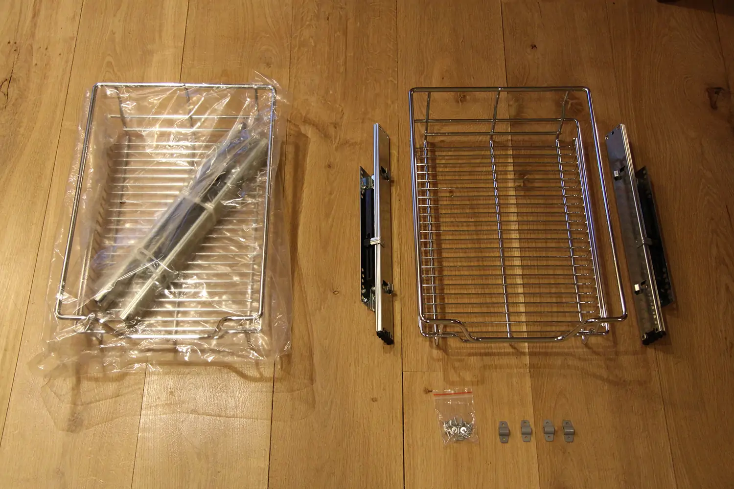 1. Unpacking Soft Close Chrome Basket